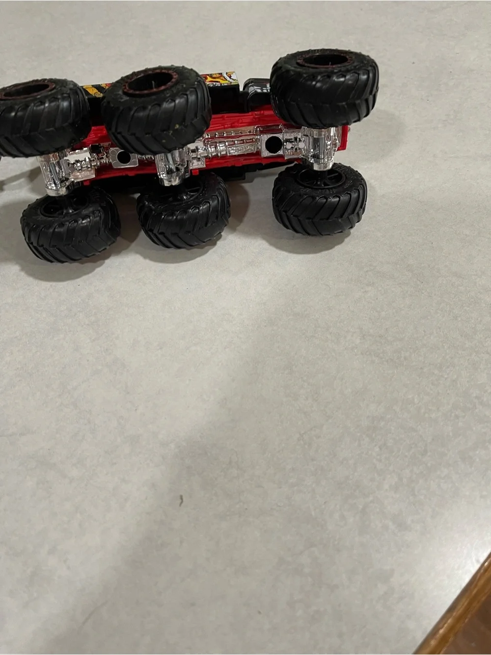 Black & Red Monster Crane Truck - Kids Toy